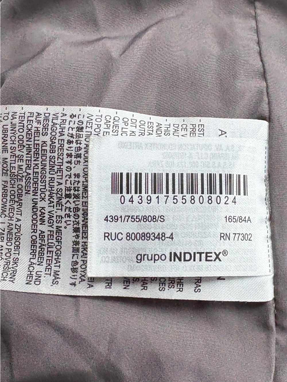 Zara Silver Metallic Hooded Puffer Coat